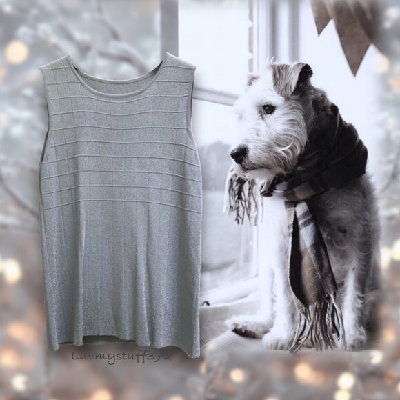 Cute Sleeveless Knit Top in Gray - Picture 1 of 10